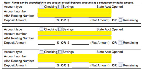 bank of america direct deposit number