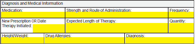 Free CIGNA Healthspring Prior Prescription (Rx) Authorization Form - PDF