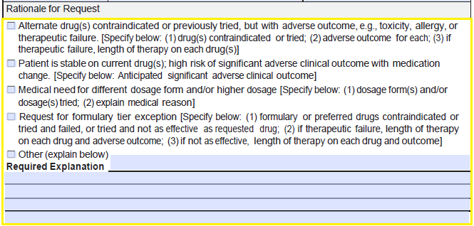 Free CIGNA Healthspring Prior Prescription (Rx) Authorization Form - PDF