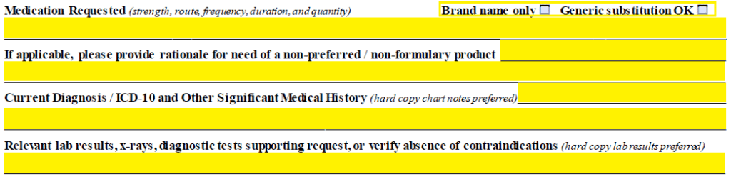 Free Fidelis Prior Prescription Rx Authorization Form Pdf