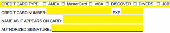Free Hampton Inn Credit Card Authorization Form Pdf Word 0560