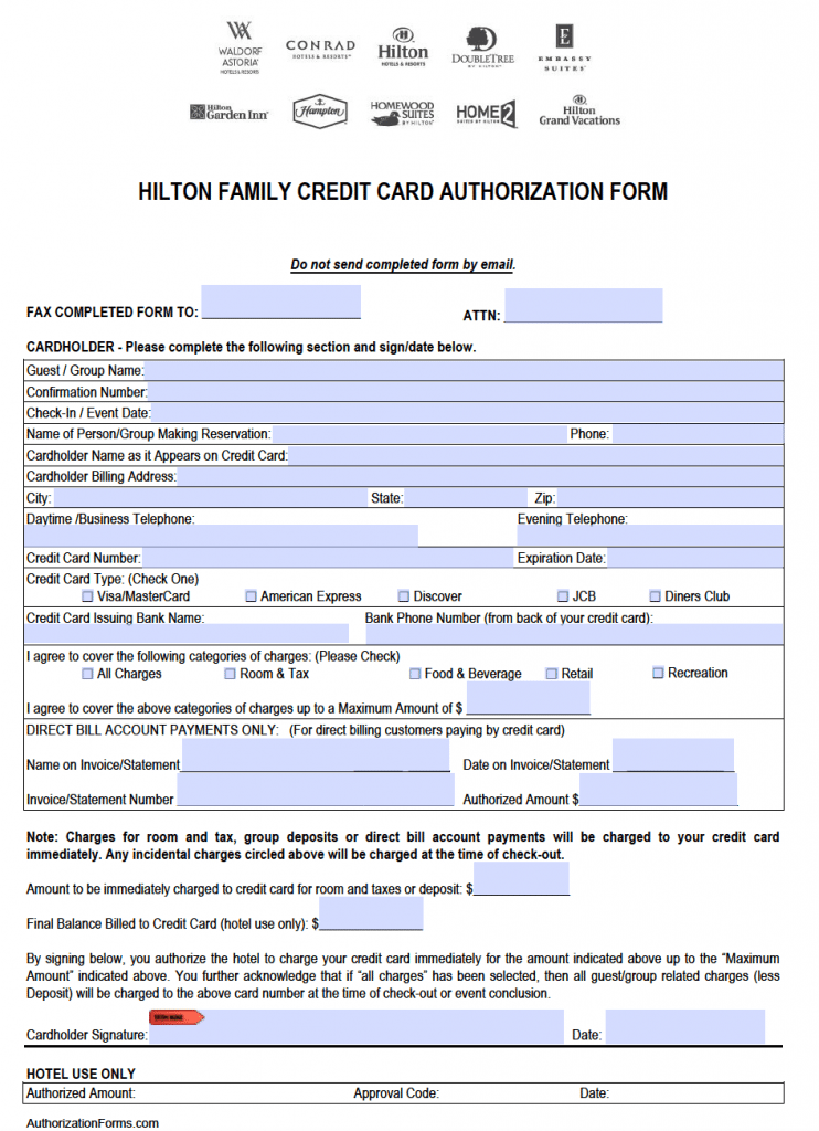 free-hilton-credit-card-authorization-form-pdf