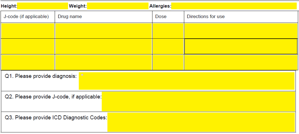 Free Humana Prior Prescription (Rx) Authorization Form - PDF