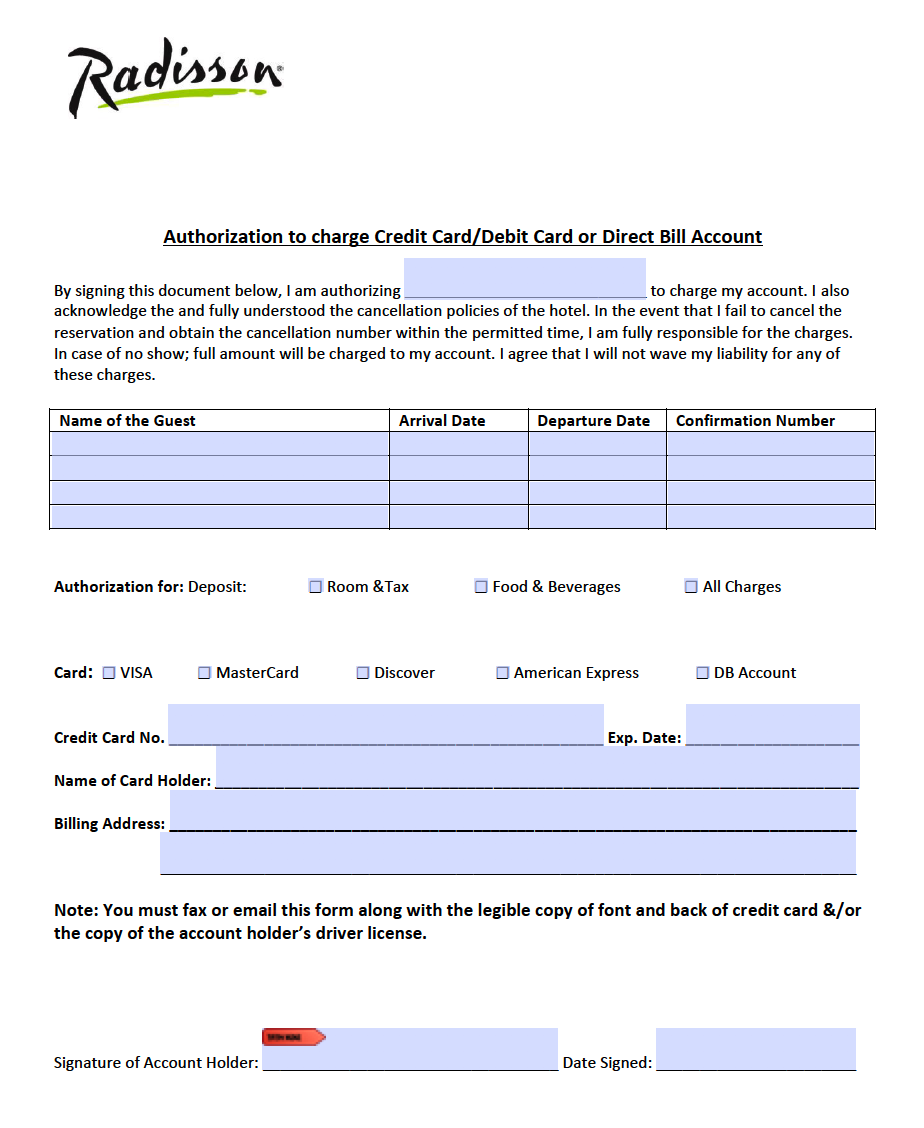 free-radisson-hotel-credit-card-authorization-form-pdf