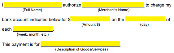 recurring-ach-authorization-form